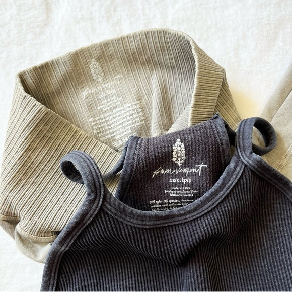 Free People Happiness Runs Crop Top and Good Karma Flare Pant Leggings - Picture 5 of 8